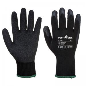 Portwest Grip Glove Latex 2XL Blk Pack of 12 POW30198