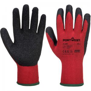 Portwest Grip Glove Latex M RedBlk Pack of 12 POW30200