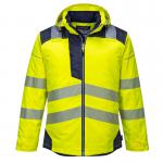 Portwest PW3 Hi Vis Winter Jacket 4XL YellowNavy POW30238