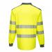 Portwest PW3 Hi Vis Cotton Comfort Polo Shirt LS 5XL YellowNavy POW30364