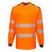 Portwest PW3 Hi Vis Cotton Comfort T-Shirt LS 4XL OrangeNavy POW30371