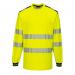 Portwest PW3 Hi Vis Cotton Comfort T-Shirt LS 4XL YellowBlk POW30379