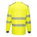 Portwest PW3 Hi Vis Cotton Comfort T-Shirt LS 5XL YellowBlk POW30380