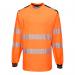 Portwest PW3 Hi Vis Cotton Comfort T-Shirt LS 5XL OrangeBlk POW30430