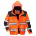 Portwest Hi Vis 3-in-1 Contrast Winter Bomber Jacket XS OrangeBlk POW30474