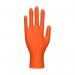 Portwest Orange HD Disposable Glove XL Orange (Pack of 100) POW30529