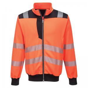 Portwest PW3 Hi Vis Zip Sweatshirt L OrangeBlk POW30659