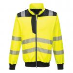 Portwest PW3 Hi Vis Zip Sweatshirt L YellowBlk POW30667