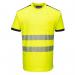 Portwest PW3 Hi Vis Cotton Comfort T-Shirt SS XS YellowBlk POW30692