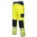 Portwest PW3 Hi Vis Work Trousers 28 YellowNavy POW30768