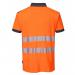 Portwest PW3 Hi Vis Cotton Comfort Polo Shirt SS L OrangeNavy POW30924