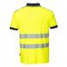 Portwest PW3 Hi Vis Cotton Comfort Polo Shirt SS L YellowNavy POW30931