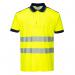 Portwest PW3 Hi Vis Cotton Comfort Polo Shirt SS L YellowNavy POW30931