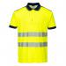 Portwest PW3 Hi Vis Cotton Comfort Polo Shirt SS 2XL YellowNavy POW30935