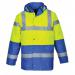 Portwest Hi Vis Contrast Winter Traffic Jacket XS YellowRoyal POW30958