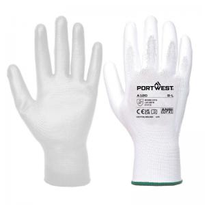 Portwest PU Palm Glove 2XS White Pack of 12 POW31211