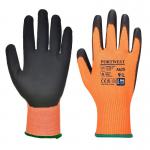 Portwest Vis-Tex Cut Resistant Glove PU S OrangeBlk (Pack of 12) POW31244