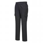 Portwest Stretch Slim Fit Combat Trousers 30 Blk Short POW31320