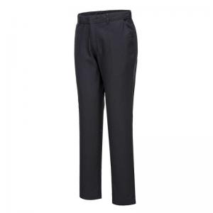 Portwest Stretch Slim Chino Trousers 30 Blk Short POW31336