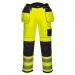Portwest PW3 Hi Vis Holster Pocket Work Trousers 36 YellowBlk Short POW31376