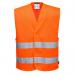 Portwest Hi Vis Mesh Two Band Vest 4X5X Orange (Pack of 10) POW31677