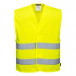 Portwest Hi Vis Mesh Two Band Vest 4X5X Yellow (Pack of 10) POW31681