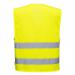 Portwest Hi Vis Mesh Two Band Vest 4X5X Yellow (Pack of 10) POW31681