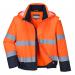 Portwest Hi Vis 2-in-1 Contrast Essential Lite Bomber Jacket L OrangeNavy POW31783