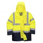 Portwest Hi Vis 5-in-1 Contrast Essential Jacket 5XL YellowNavy POW31804