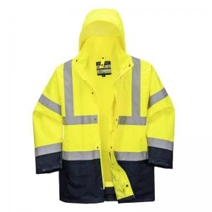 Portwest Hi Vis 5-in-1 Contrast Essential Jacket 5XL YellowNavy