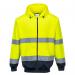 Portwest Hi Vis Contrast Zipped Hoodie L YellowNavy POW31977