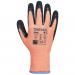 Portwest Vis-Tex Winter Cut D13 Nitrile Glove M OrangeBlk (Pack of 12) POW32165