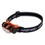 Portwest USB Rechargeable LED Head Light Blk POW32288