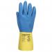 Portwest Double Dipped Latex Gauntlet S YellowBl (Pack of 12) POW32436