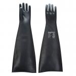Portwest Heavyweight Latex Rubber Gauntlet 600mm L Blk (Pack of 12) POW32441