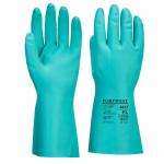 Portwest Nitrosafe Plus Chemical Gauntlet S Green (Pack of 12) POW32446
