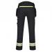 Portwest DX4 Detachable Holster Pocket Trousers 30 Blk POW32637