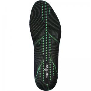 Portwest Gel Cushion Arch Support Insole L BlkGreen Pack of 25