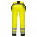 Portwest DX4 Hi Vis Detachable Holster Pocket Trousers 28 YellowBlk POW33683