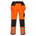 Portwest PW3 Hi Vis Stretch Holster Pocket Trousers 28 OrangeBlk POW33987