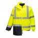 Portwest Hi Vis 5-in-1 Contrast Essential Jacket L YellowBlk POW34088