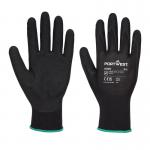 Portwest Dermi-Grip NPR15 Nitrile Sandy Glove XS Blk (Pack of 12) POW34120
