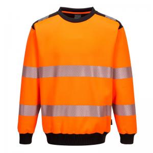 Portwest PW3 Hi Vis Sweatshirt 3XL OrangeBlk POW34134