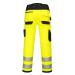 Portwest PW3 Hi Vis Lightweight Stretch Work Trousers 28 YellowBlk POW34603