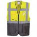 Portwest Warsaw Hi Vis Contrast Executive Vest M YellowGry (Pack of 10) POW34654