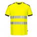 Portwest PW3 Hi Vis Cotton Comfort T-Shirt SS L YellowGry POW34665