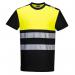 Portwest PW3 Hi Vis Cotton Comfort Class 1 T-Shirt SS 4XL BlkYellow POW34798