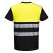 Portwest PW3 Hi Vis Cotton Comfort Class 1 T-Shirt SS 2XL BlkYellow POW34803