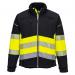 Portwest PW3 Hi Vis Class 1 Softshell 3L 4XL BlkYellow POW34805