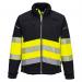 Portwest PW3 Hi Vis Class 1 Softshell 3L 4XL BlkYellow POW34805